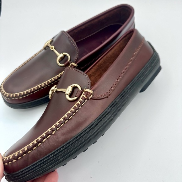 TB Phelps Burgundy Horse Bit Driving Loafers main image 10